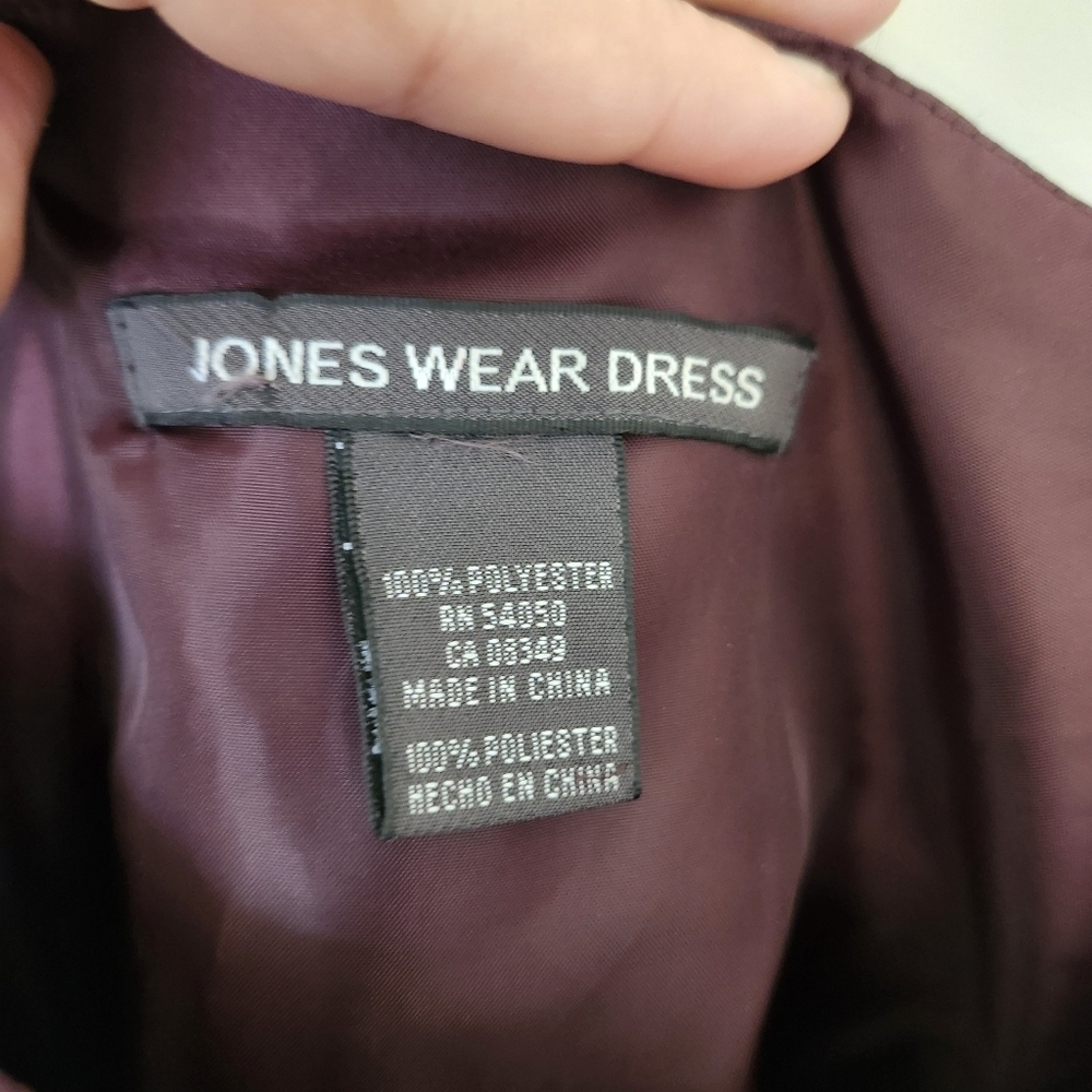 Vintage 90s Chocolate Brown Formal Embroidered A-Line Dress Y2K Fairy Homecoming - Picture 9 of 11